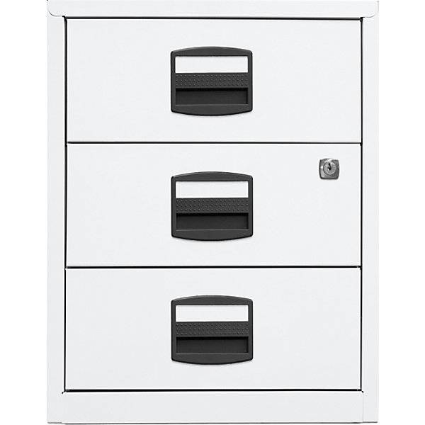 Mobiler Beistellschrank PFA 3 Universalschubladen verkehrsweiß. Bisley GmbH 48992449-1