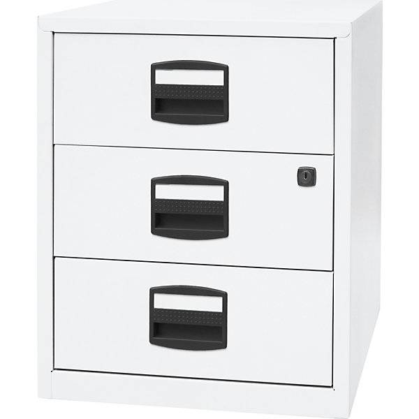 Mobiler Beistellschrank PFA 3 Universalschubladen verkehrsweiß. Bisley GmbH 48992449-2