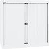 Euro-Rollladenschrank Breite 1000 mm 2 Fachböden verkehrsweiß. Bisley GmbH 49010049