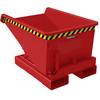 Kippbehälter inkl. Abrollmechanismus Volumen 015 m³ LxBxH 960 x 640 x 550 mm rot. TAKKT Industrial & Packaging