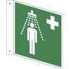 Rettungszeichen Notdusche VE 10 Stk Kunststoff Fahnenschild 150 x 150 mm. H. Marahrens Sicherheits- |