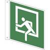 Rettungszeichen Notausstieg VE 10 Stk Kunststoff Fahnenschild 200 x 200 mm. 492435 49 Beschilderung