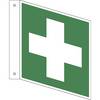 Rettungszeichen Erste Hilfe VE 10 Stk Aluminium Fahnenschild 150 x 150 mm. H. Marahrens Sicherheits- |