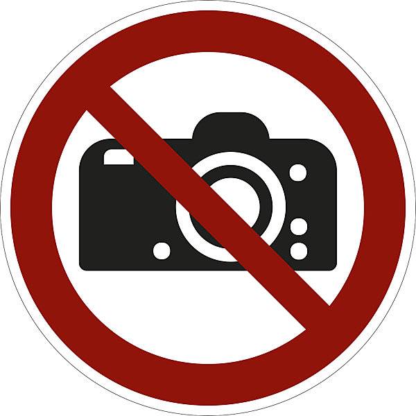 Verbotszeichen Fotografieren verboten VE 10 Stk Kunststoff Ø 200 mm. H. Marahrens Sicherheits- | Industrie--0
