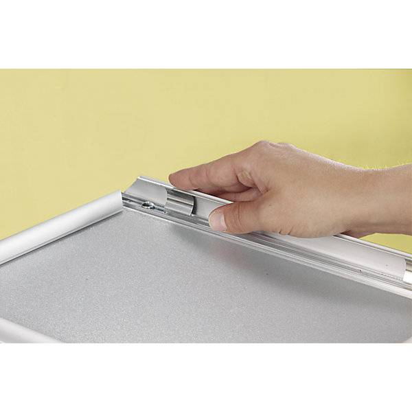 Design-Klapprahmen Aluminiumprofil silber eloxiert VE 2 Stk DIN A3 HxB 451 x 328 mm. Showdown Displays-4