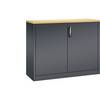 ACURADO Akten-Sideboard 2 Ordnerhöhen HxBxT 1000 x 1200 x 400 mm schwarzgrau / schwarzgrau. C+P Moebelsysteme |