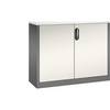 ACURADO Akten-Sideboard 2 Ordnerhöhen HxBxT 1000 x 1200 x 400 mm vulkangrau / perlweiß. C+P 48917949