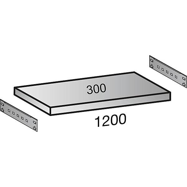 Industrie- und Lagersteckregal H 3000 mm Bodenbreite 1200 mm 7 Böden Tiefe 300 mm Anbauregal. Scholz-2