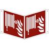 Brandschutzzeichen Löschschlauch VE 10 Stk Kunststoff Nasenschild 150 x 150 mm. H. Marahrens Sicherheits- |
