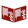Brandschutzzeichen Löschschlauch VE 10 Stk Aluminium Nasenschild 200 x 200 mm. H. Marahrens Sicherheits- |