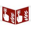 Brandschutzzeichen Brandmelder VE 10 Stk Aluminium Nasenschild 150 x 150 mm. H. Marahrens Sicherheits- |