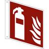 Brandschutzzeichen Feuerlöscher VE 10 Stk Kunststoff Fahnenschild 200 x 200 mm. H. Marahrens Sicherheits- |