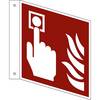 Brandschutzzeichen Brandmelder VE 10 Stk Aluminium Fahnenschild 150 x 150 mm. H. Marahrens Sicherheits- |