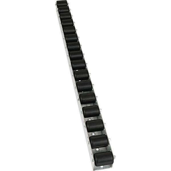 Rollenleiste mit Zylinderrollen Teilung 78 mm Ø 50 mm Kunststoff Länge 12 m. Euroroll GmbH 49948349-2