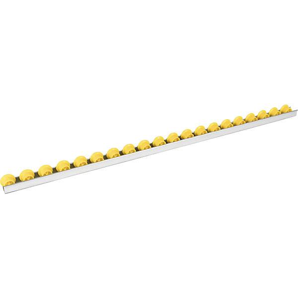 Rollenleiste mit Spurkranzrollen Teilung 50 mm Ø 28 mm Kunststoff Länge 2 m. Euroroll GmbH 49948149-0