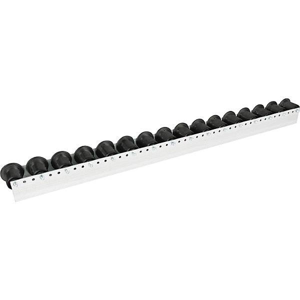 Rollenleiste mit Spurkranzrollen Teilung 78 mm Ø 50 mm Kunststoff Länge 24 m. Euroroll GmbH 49949649-1