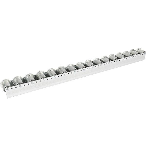 Rollenleiste mit Spurkranzrollen Teilung 78 mm Ø 50 mm Stahl Länge 12 m. Euroroll GmbH 49951049-1