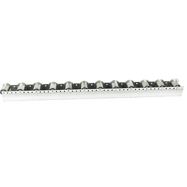Rollenleiste mit Spurkranzrollen Teilung 104 mm Ø 50 mm Stahl Länge 12 m. Euroroll GmbH 49951149