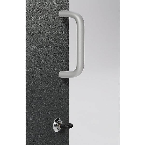 Wertstoffsammelschrank Volumen 2 x 50 l antik-silber. TAKKT Industrial & Packaging GmbH 49958749-2