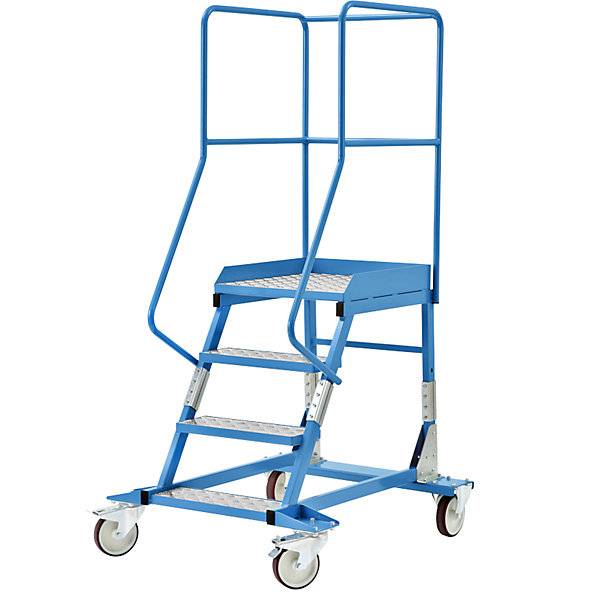 Mobile Podestleiter Alu-Stufeneinlagen 4 Stufen. TAKKT Industrial & Packaging GmbH 49992549