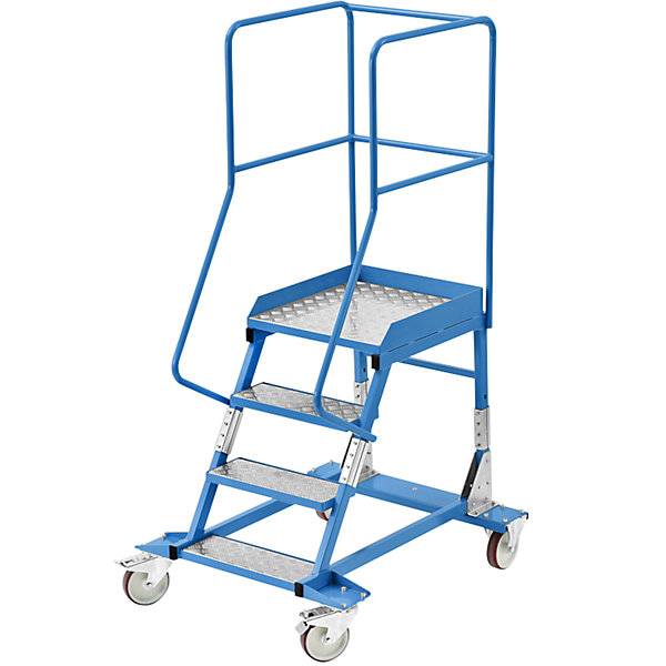 Mobile Podestleiter Alu-Stufeneinlagen 4 Stufen. TAKKT Industrial & Packaging GmbH 49992549-2
