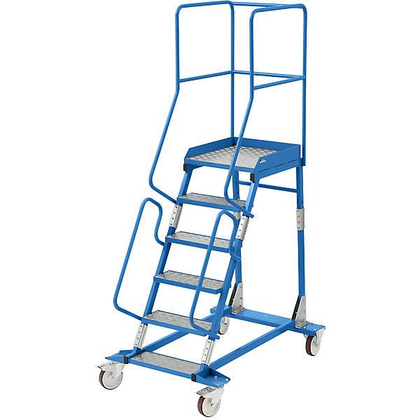 Mobile Podestleiter Alu-Stufeneinlagen 6 Stufen. TAKKT Industrial & Packaging GmbH 49993149-2