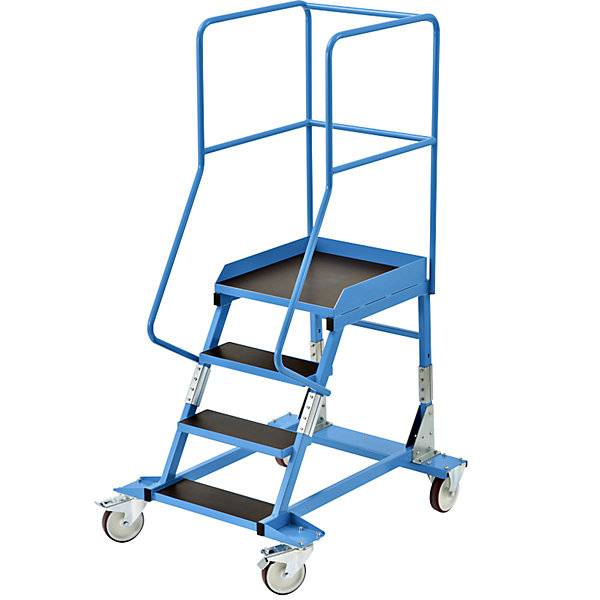 Mobile Podestleiter Siebdruck-Stufeneinlage 4 Stufen. TAKKT Industrial & Packaging GmbH 49992649-2