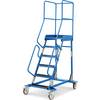 Mobile Podestleiter Riefengummi-Stufeneinlage 6 Stufen. TAKKT Industrial & Packaging GmbH 49993349