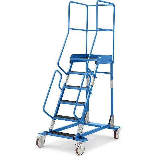 Mobile Podestleiter Riefengummi-Stufeneinlage 6 Stufen. TAKKT Industrial & Packaging GmbH 49993349