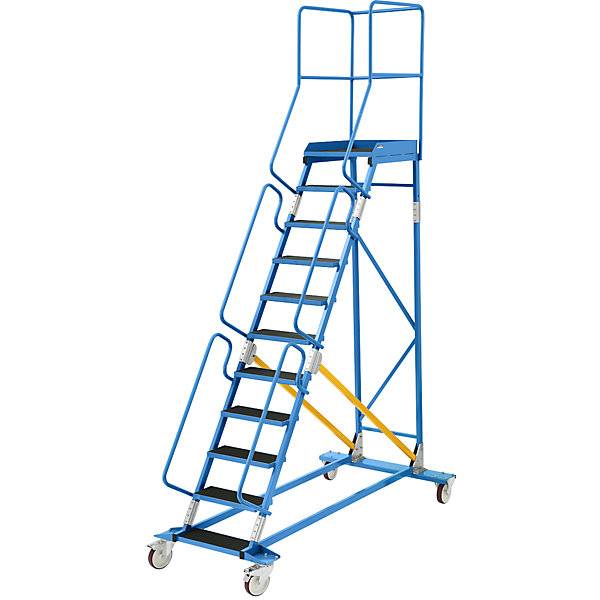 Mobile Podestleiter Riefengummi-Stufeneinlage 11 Stufen. TAKKT Industrial & Packaging GmbH 49994849-2