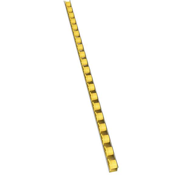 Rollenleiste mit Spurkranzrollen Teilung 50 mm Ø 28 mm Kunststoff Länge 1 m. Euroroll GmbH 49947849-2