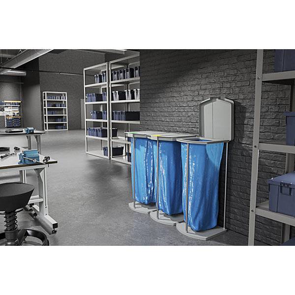 Müllsackständer mit 250 blauen Wertstoffsäcken ProfiLine MSS XXXL 2 x 120 l HxBxT 1000 x 880 x 450 mm-3