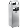 Außenbehälter mit Ascher verschließbar Volumen 35 l silber. VAR GmbH 50540049