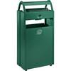 Außenbehälter mit Ascher verschließbar Volumen 60 l grün. VAR GmbH 50540349