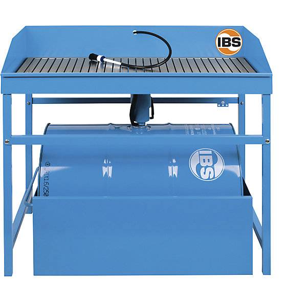 Teilereinigungsgerät Profi Komplettset mit 200 l Spezialreiniger und Auffangwanne für 200-l-Fass. IBS Scherer-0
