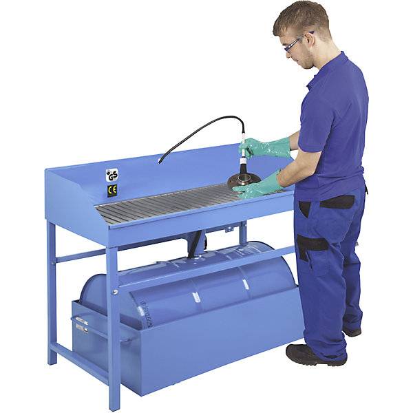 Teilereinigungsgerät Profi Komplettset mit 200 l Spezialreiniger und Auffangwanne für 200-l-Fass. IBS Scherer-1