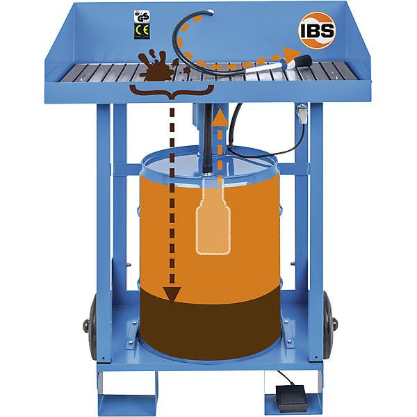 Teilereinigungsgerät mobil Tragfähigkeit 100 kg HxBxT 920 x 790 x 490 mm. IBS Scherer GmbH 50546949-2