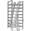 Ordner- und Archiv-Steckregal verzinkt Höhe 3000 mm doppelseitig Boden-BxT 1200 x 600 mm Grundfeld. Scholz