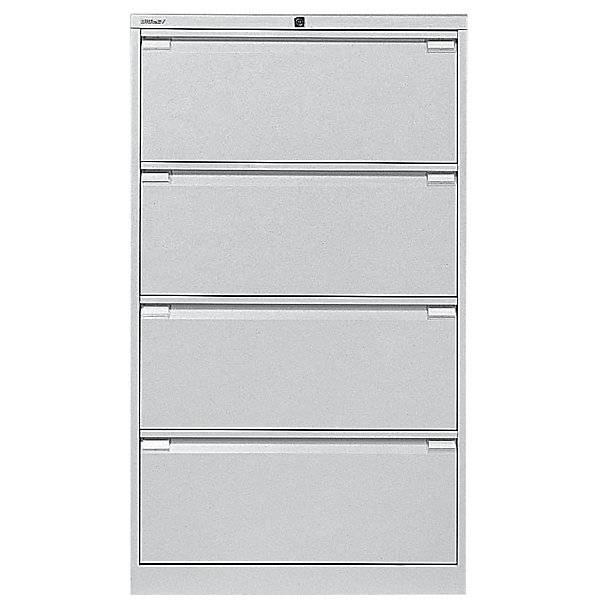 Hängeregistraturschrank 2-bahnig 4 Schübe DIN A4 lichtgrau. TAKKT Industrial & Packaging GmbH 50629749-0