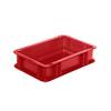 Euro-Format-Stapelbehälter Wände und Boden geschlossen LxBxH 300 x 200 x 75 mm rot VE 5 Stk. ING. Alfred