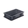 Euro-Format-Stapelbehälter Wände und Boden geschlossen LxBxH 300 x 200 x 75 mm grau VE 5 Stk. ING. Alfred