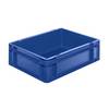 Euro-Format-Stapelbehälter Wände und Boden geschlossen LxBxH 400 x 300 x 120 mm blau VE 5 Stk. ING. Alfred