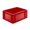 Euro-Format-Stapelbehälter Wände und Boden geschlossen LxBxH 400 x 300 x 175 mm rot VE 5 Stk. ING. Alfred