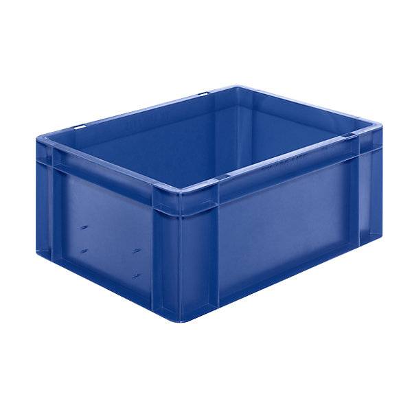 Euro-Format-Stapelbehälter Wände und Boden geschlossen LxBxH 400 x 300 x 175 mm blau VE 5 Stk. ING. Alfred