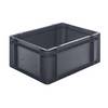 Euro-Format-Stapelbehälter Wände und Boden geschlossen LxBxH 400 x 300 x 175 mm grau VE 5 Stk. ING. Alfred