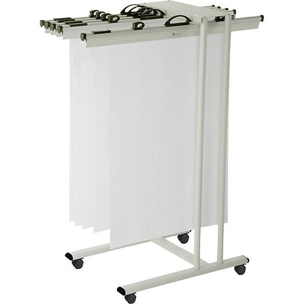 Zeichentrolley mobil Stahlblech lichtgrau HxBxT 1265 x 530 x 720 mm. Jakob Maul GmbH 50907349-1