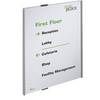 Türschild Rippenoptik mit Acrylplatte mit Kartoneinlage BxH 297 x 420 mm VE 1 Stk. Durable | Hunke & Jochheim