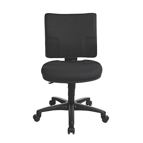 Standard-Drehstuhl Permanentkontaktmechanik schwarz ohne Armlehnen. Topstar GmbH 51096449