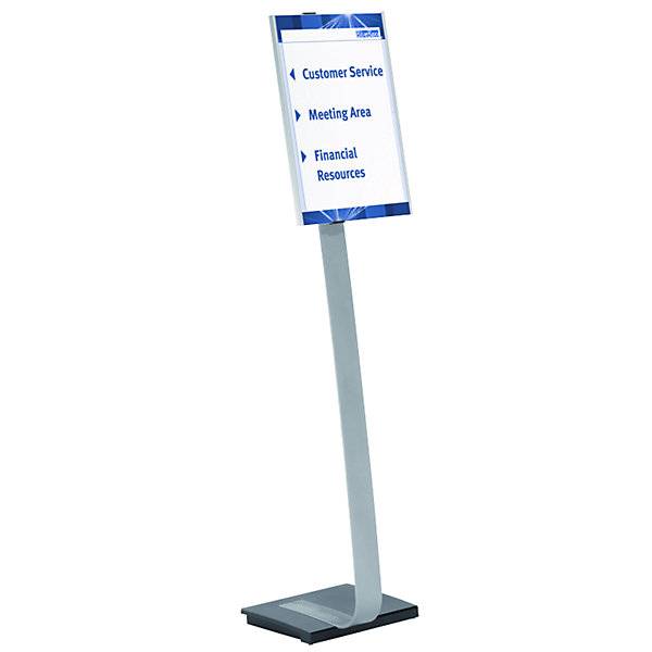 Bodenaufsteller mit Infotafel aus Aluminium DIN A3 BxH 297 x 420 mm. Durable | Hunke & Jochheim GmbH & CO. KG-0