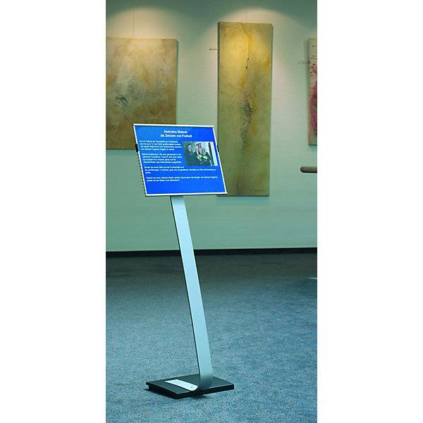 Bodenaufsteller mit Infotafel aus Aluminium DIN A3 BxH 297 x 420 mm. Durable | Hunke & Jochheim GmbH & CO. KG-2